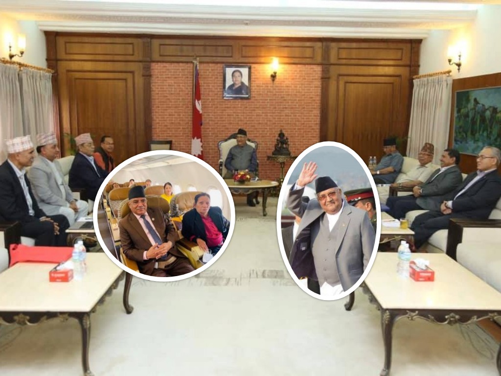 युएई गएका प्रचण्ड फर्केसँगै ओली सिंगापुर जाने, एकता छलफल छाडेर दुवै अध्यक्ष किन जाँदै छन् विदेश?