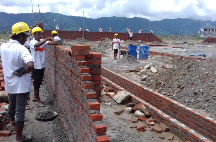 पोखरा अन्तर्राष्ट्रिय विमानस्थलको जग्गा सम्याउने काम तीव्र गतिमा