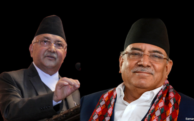 ओलीलाई फोन गरेर प्रचण्डले भने : महाधिवेशनमा आउनुस्