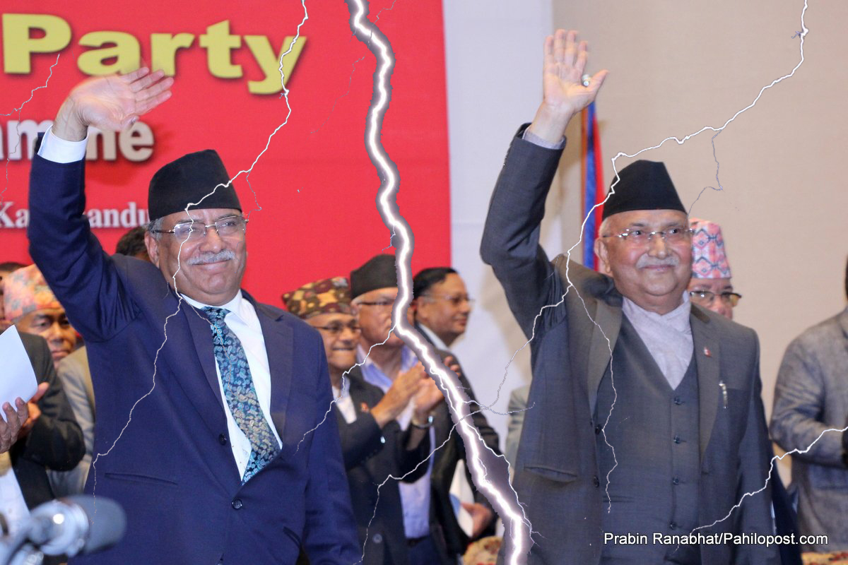 नेकपा विभाजनको संघारमा: दुबै पक्षले बोलाए केन्द्रीय कमिटीको छुट्टा छुट्टै बैठक