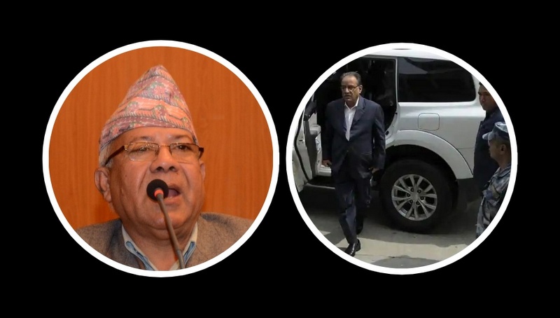 भोलिको सचिवालय बैठकका लागि रणनीति बनाउन नेपालनिवास कोटेश्वर पुगे प्रचण्ड