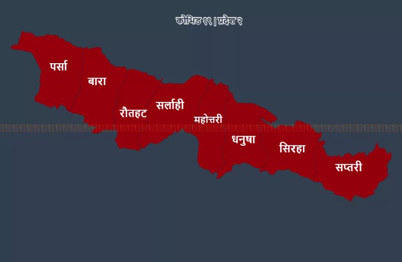 प्रदेश २ मा थप २९ जनामा कोरोना संक्रमण पुष्टि, ८२ जना डिस्चार्ज