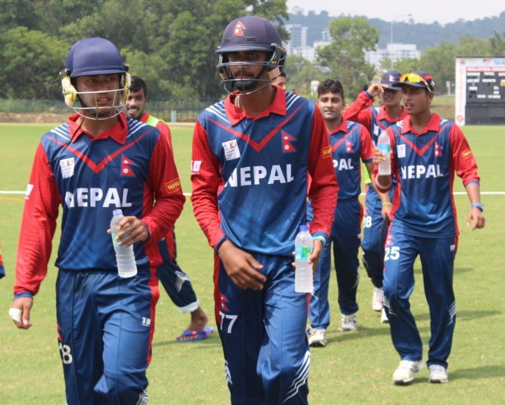 सिङ्गापुरविरुद्ध नेपालको ७ विकेटको जित, जितसँगै नेपाल बन्यो समूह विजेता