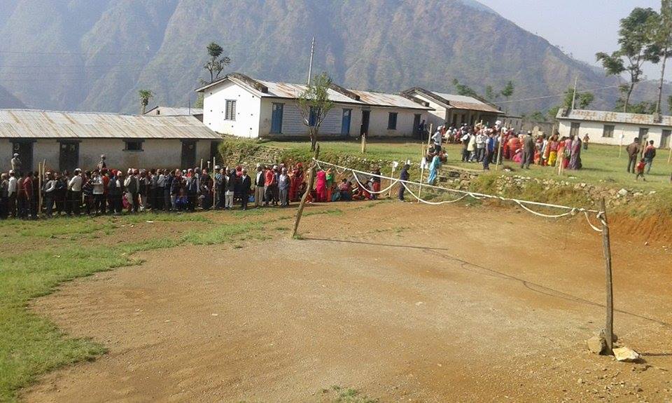 रुकुममा ४० प्रतिशत मतदान