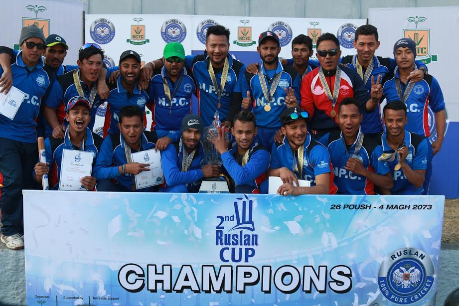 ​रुस्लान कप क्रिकेटको उपाधि पुलिसलाई, आर्मी ४ विकेटले पराजित