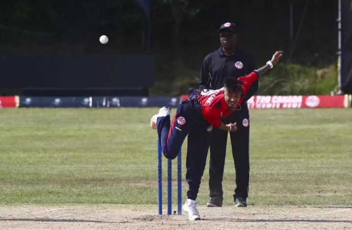 वेष्टइन्डिज विरुद्ध सन्दीप लामिछानेले लिए ३ विकेट