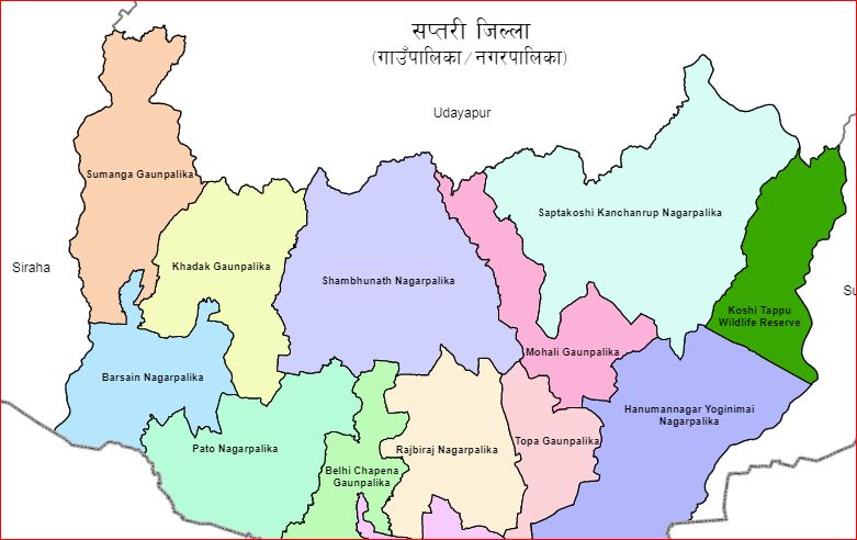 खाडो खोलामा आएको बाढीले सप्तरीका एक दर्जन गाउँ डुबानको खतरामा