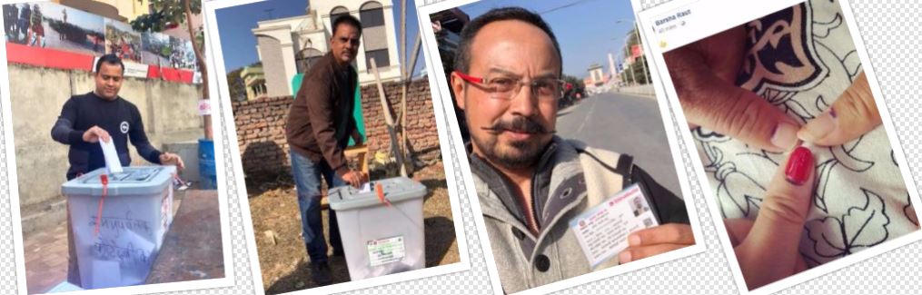 नेपाली सेलिब्रेटीको मतदान विशेष फोटो 