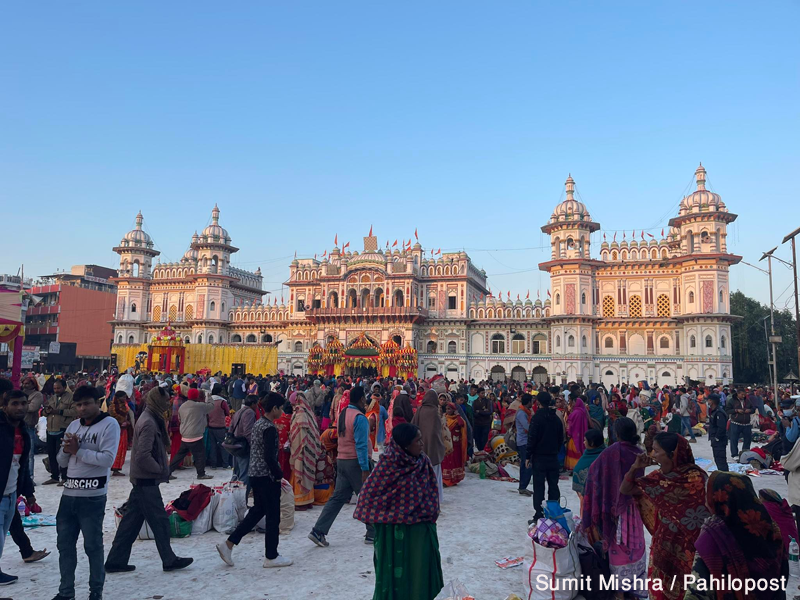 जनकपुरमा विवाह पञ्चमी भव्यताका साथ मनाइँदै, प्रधानमन्त्री देउवाले दिए शुभकामना