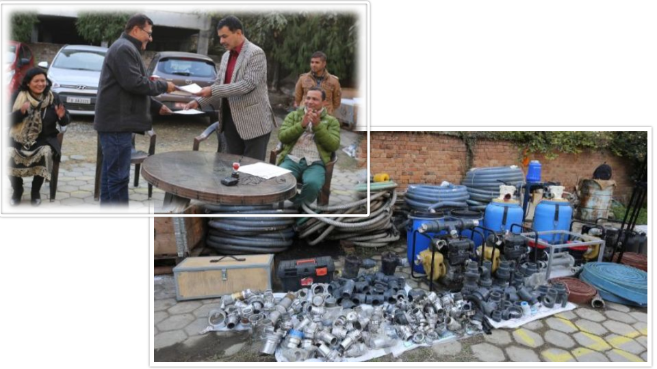 सशस्त्र प्रहरीलाई पानी शुद्धिकरण उपकरण हस्तान्तरण