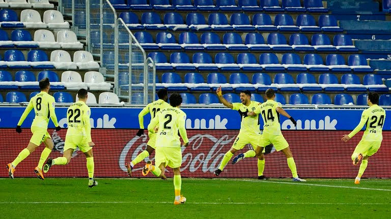 अलाभेसलाई हराउँदै एटलेटिको मड्रिड शीर्षस्थानमा