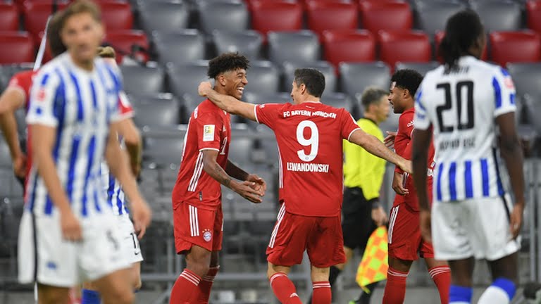 लेवान्डोस्कीको चार गोलमा बायर्न म्युनिखको जित