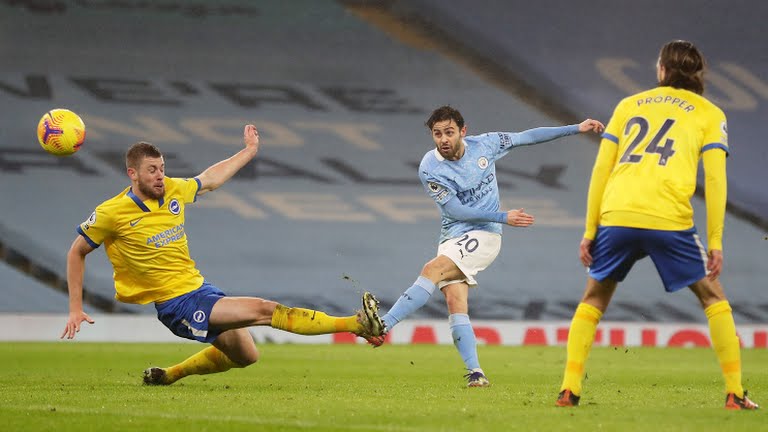 संघर्षपूर्ण जित निकाल्दै म्यानचेस्टर सिटी शीर्ष तीनमा