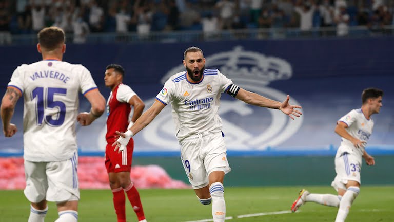 रियल मड्रिडको फराकिलो जित, बेन्जेमाको ह्याट्रिक