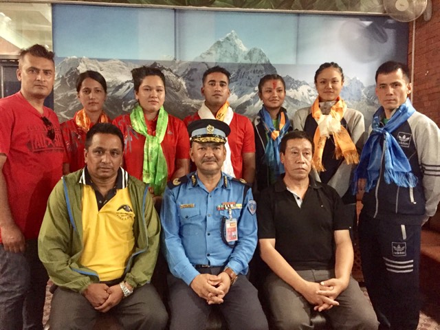 नेपाली तेक्वान्दो टोली कोरिया प्रस्थान