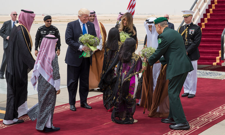 अमेरिकी राष्ट्रपति ट्रम्प साउदी अरव भ्रमणमा