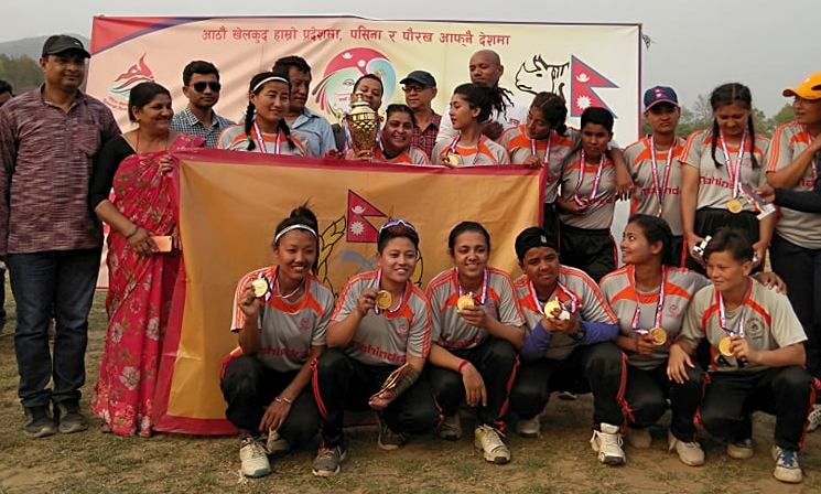 महिला क्रिकेटको स्वर्ण एपीएफलाई