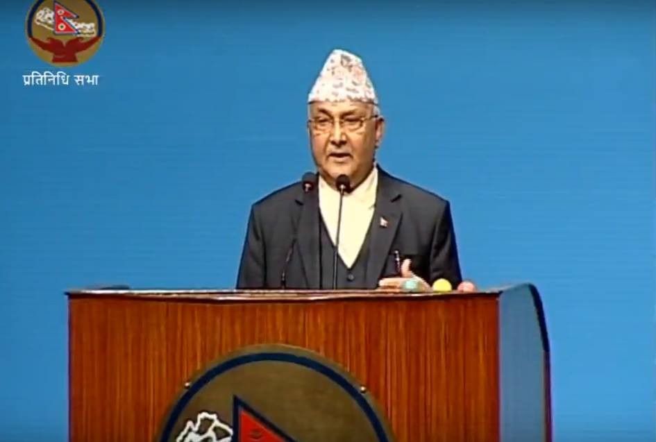 प्रधानमन्त्रीले संसदमा सम्बोधन गर्दै, नीति तथा कार्यक्रममा उठेका प्रश्नको जवाफ दिने