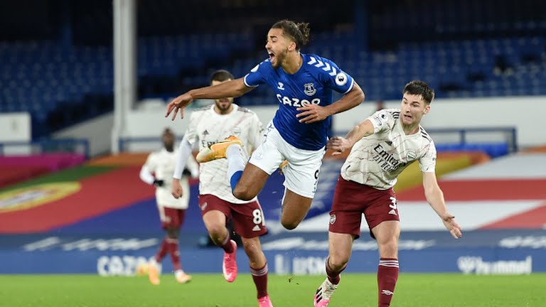 आर्सनललाई हराउँदै एभर्टन दोस्रो स्थानमा