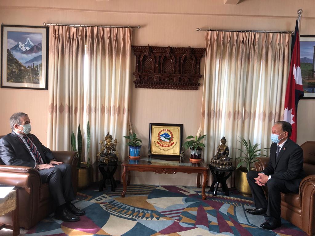 टर्कीका राजदूतद्वारा परराष्ट्रमन्त्रीसँग शिष्टाचार भेट, अर्को वर्ष नेपालमा आवासीय दूतावास खोल्ने