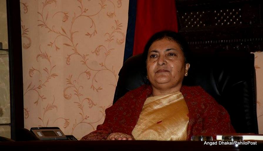 ​अहिलेको असहज अवस्थाले सबैको आँखा खुलेको छ : राष्ट्रपति भण्डारी